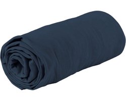 Boxspring Strijkvrij Katoen Hoeslaken Donkerblauw 160x200