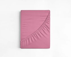 Boxspring Strijkvrij Katoen Hoeslaken Rose 180x200