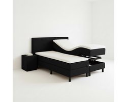 Boxspring VitaLift – Hoog-Laag Bed 2-Persoons Elektrisch Verstelbaar 160x200 cm – Verzorgingsbed / Seniorenbed – Zwart