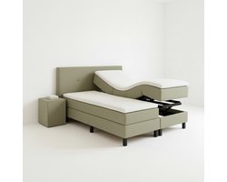 Boxspring VitaLift – Hoog-Laag Bed 2-Persoons Elektrisch Verstelbaar 180x210 cm – Verzorgingsbed / Seniorenbed – Groen