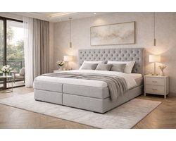 Boxspring Waalwijk Compleet van DER Bedding - OP MAAT & Verkrijgbaar in veel diverse kleuren! - 130x220