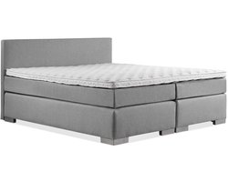 Boxspring Zen - 120x200 - Incl. Glad hoofdbord - Grijs