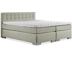 Boxspring Zen - 180x200 - Incl. Geknoopt hoofdbord - Groen