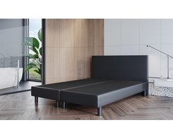 Boxspring Zonder Matras Fleur - 140x200 cm - Skai Zwart