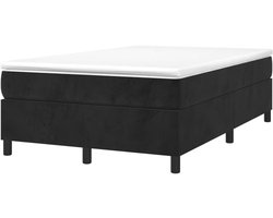 Boxspringbed Frame - Gestoffeerd Bed - Comfortabel Slapen - Zacht Fluwelen Stof - 120x200 cm - Zwart