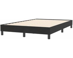 Boxspringbed - Gestoffeerd bed - Rustgevende nachtrust - Met lattenbodem - 120x210 cm - Zwart