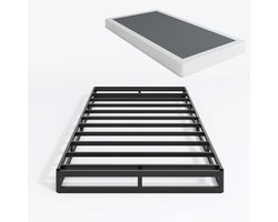Boxspringbed - Matrasbodem - Slaapcomfort Verhoging - Geluidsvrije Constructie - 127 cm Hoog - Zwart