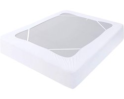Boxspringhoes - Bedrok hoes - Bed Opfrissen - Elastische Stof Wrap - Twin Maat - Wit