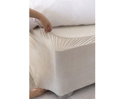 Boxspringhoes - Bedrok Hoes - Slaapkamer Opfrissen - Volledige 4-zijdige bedekking - 27.94 x 7.62 cm - Bruin