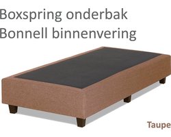 Boxspringonderbak Bonnell binnenvering, 80 x 210, Taupe | Losse boxspring | Boxspring bedbodem | Boxspring onderstel | Bonnellboxspring | Springbox | Boxspring zonder matras