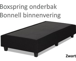 Boxspringonderbak Bonnell binnenvering, 90 x 200 cm, Zwart | Losse boxspring | Boxspring bedbodem | Boxspring onderstel | Bonnellboxspring | Springbox | Boxspring zonder matras