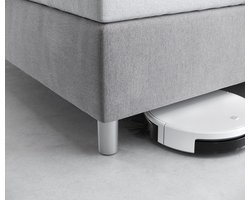 Boxspringsysteem-poten-variantenset Dream aluminiumkleurig poten bodemvrijheid 10 cm voor bedbreedte 140/160/180