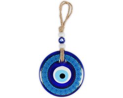Boze oog muur hangen, woondecoratie, veel geluk charmant, Evil Eye Wall Decor, Nazar Boncuğu, Cadeau-ideeën voor een nieuw huis Office, Huisdecoratie, decoratie - 11-13 cm - Code: TM1008