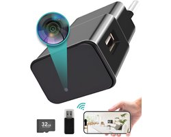 BP® Spy Camera Adapter met WiFi - Verborgen Camera - Mini Camera - Afluisterapparatuur - Spionage Camera - Werkt met App - FULL HD 1080P - Met 32 GB SD Kaart - Nederlandse Handleiding