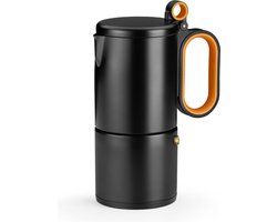 BRA Efficient A170415, Koffiezetapparaat met pads, 0,18 l, Zwart, Oranje, Roestvrijstaal, 101 mm, 16 cm