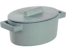 Braadpan Blauw 13 cm x 10 cm incl deksel - Sambonet