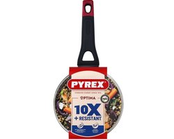 Braadpan + deksel - PYREX - 1455031 - Antiaanbaklaag - 18 cm - PFAS-vrij
