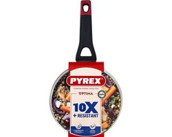 Braadpan + deksel - PYREX - 1455032 - Antiaanbaklaag - 20 cm - PFAS-vrij