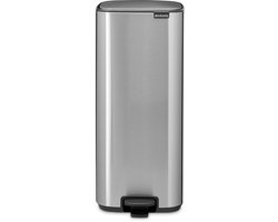 Brabantia Bo Pedaalemmer - 30 liter - Matt Steel Fingerprint Proof