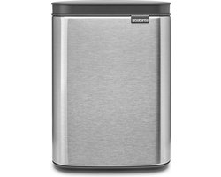 Brabantia Bo Prullenbak - 4 liter - Badkamer - Matt Steel Fingerprint Proof