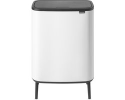 Brabantia Bo Touch Bin Hi Prullenbak - 60 liter - 1 vak - White