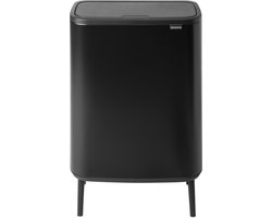 Brabantia Bo Touch Bin Hi Prullenbak - 60 liter - Matt Black