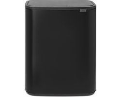 Brabantia Bo Touch Bin Prullenbak - 2 x 30 liter - Afvalscheiding - Matt Black