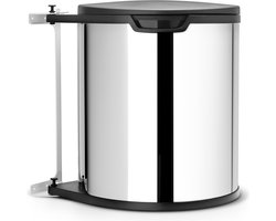 Brabantia Built-in-Bin Prullenbak - 15 liter - Brilliant Steel