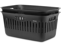 Brabantia Collect-It Wasmand - set van 2 - 40 l - Black