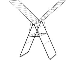 Brabantia HangOn Droogrek 25m - Inklapbaar Wasrek - Matt Black
