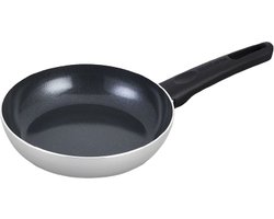 Brabantia INDU+ Koekenpan - Ø 20cm - 100% PFAS Vrij - Keramische Antiaanbaklaag - Inductie Koekenpan - Vaatwasserbestendig - Grijs