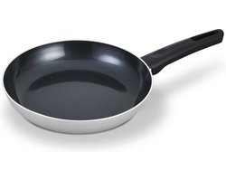 Brabantia INDU+ Koekenpan - Ø 24cm - 100% PFAS Vrij - Keramische Antiaanbaklaag - Inductie Koekenpan - Vaatwasserbestendig - Grijs