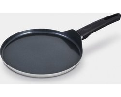 Brabantia INDU+ R Pannenkoekenpan - Ø 24 cm – 100% gerecycled aluminium - keramische antiaanbaklaag – ergonomisch en licht -ook geschikt voor Inductie - 100% PFAS Vrij – kleur Grijs