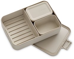 Brabantia Make & Take Bento Lunchbox/Broodtrommel - incl Bentobox - Large - Kunststof - Soft Beige