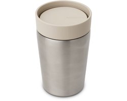 Brabantia Make & Take Thermosbeker - Koffiebeker To Go - 200 ml - Soft Beige