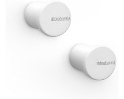 Brabantia MindSet Handdoekhaakjes - 2 stuks - Mineral Fresh White