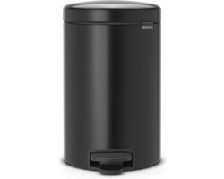Brabantia NewIcon Prullenbak - 12 liter - Badkamer - Matt Black