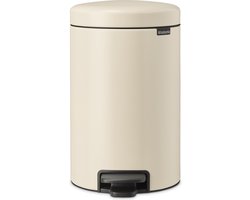 Brabantia NewIcon Prullenbak - 12 liter - Soft Beige
