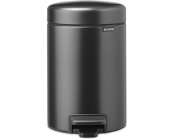 Brabantia NewIcon Prullenbak - 3 liter - Badkamer - Confident Grey