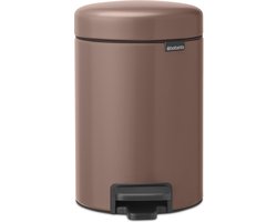 Brabantia NewIcon Prullenbak - 3 liter - Badkamer - Satin Taupe