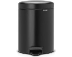 Brabantia NewIcon Prullenbak - 5 liter - Badkamer - Matt Black