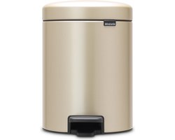 Brabantia NewIcon Prullenbak - 5 liter - Badkamer - Metallic Gold