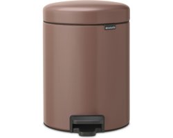 Brabantia NewIcon Prullenbak - 5 liter - Badkamer - Satin Taupe