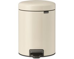 Brabantia NewIcon Prullenbak - 5 liter - Badkamer - Soft Beige