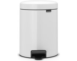 Brabantia NewIcon Prullenbak - 5 liter - Badkamer - White