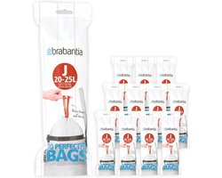 Brabantia PerfectFit Vuilniszakken - 20/25 l - Code J - 12 rollen x 20 stuks