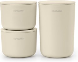Brabantia ReNew Opbergpotjes Set - 3-delig - Soft Beige