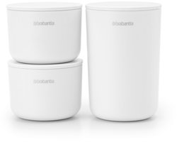Brabantia ReNew Opbergpotjes Set - 3-delig - White