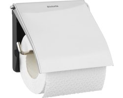 Brabantia ReNew WC Rolhouder - met Klep - Hangend - Zonder boren - Brilliant steel