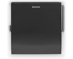 Brabantia ReNew WC Rolhouder - met Klep - Hangend - Zonder boren - Matt Black